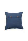 Shades Of Blue Cotton Hand Woven Cushion Cover