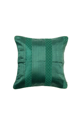 Green Hand Woven Cushion Cover