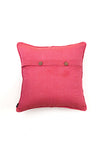 Bright Pink Hand Woven Cotton Cushion Cover