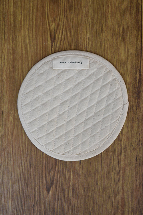 Okhai 'Pure Light' Hand Embroidered Coasters (Pack Of Six)