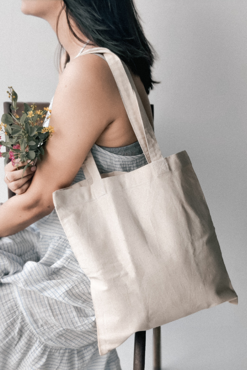 Ekatra Aesthete Day Tote - Woven Cotton ( Set Of 2 )