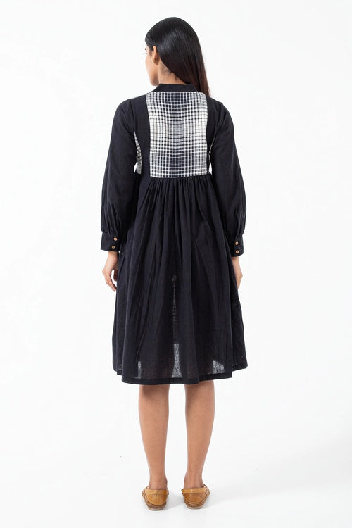 Inkriti "Timeless" Handloom Kala Cotton Dress - Ombre Checks