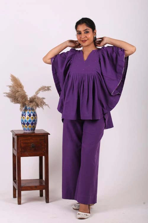 Urmul Desert Crafts- "DESERT DRAPE" Handloom Ruffle Top