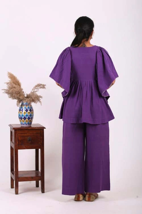 Urmul Desert Crafts- "DESERT DRAPE" Handloom Ruffle Top