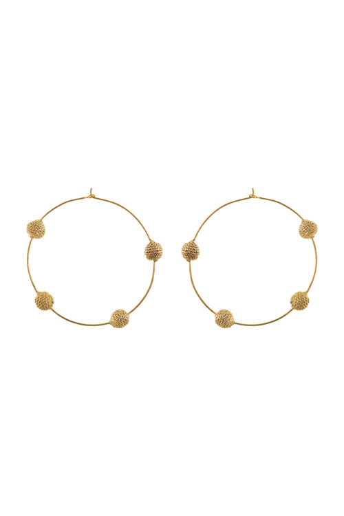 Miharu Dhokra Wire Hoops