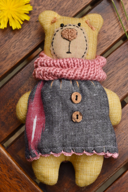 The Good Gift, Single Doll, Mamma Bear, Hand Sewing, Cotton, Toy