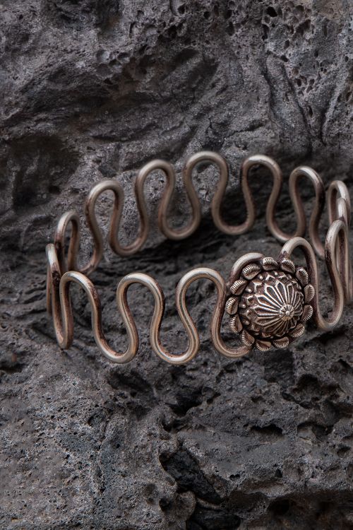 India Craft House Pure Silver Traditional Maharashtrian Armband - Baazuband