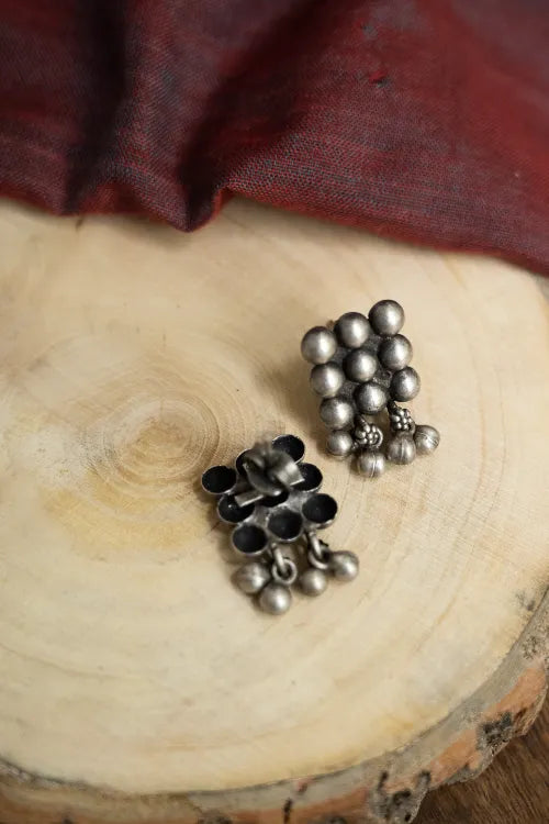 TICH Pure Silver Traditional Maharashtrian Earrings - Navalata