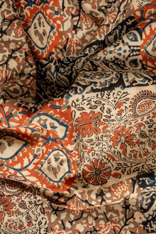 Creative Bee 'SORELLE' Natural Dye, Hand Block Printed Multi-Patch Cotton Fabric