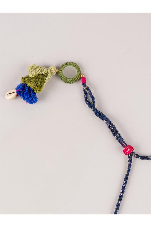 Craftroots Pink Thread Ball Rabari Choker