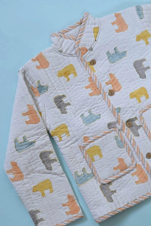 Poddar Exports Panda Kids Quilted Jacket