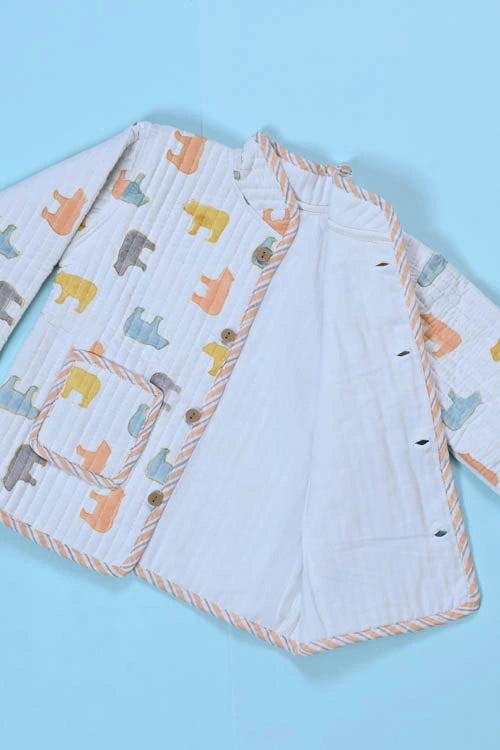 Poddar Exports Panda Kids Quilted Jacket