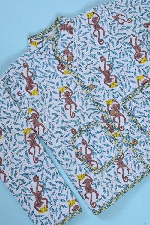 Poddar Exports Monkey Kids Quilted Jacket