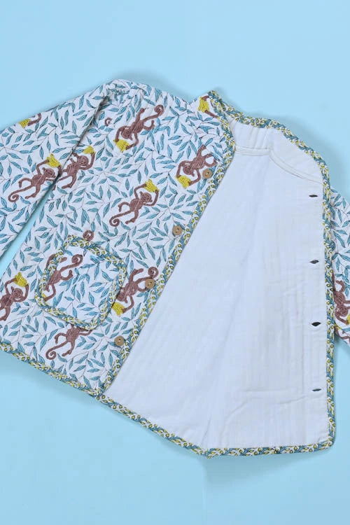 Poddar Exports Monkey Kids Quilted Jacket