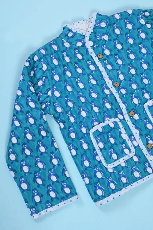 Poddar Exports Penguin Kids Quilted Jacket