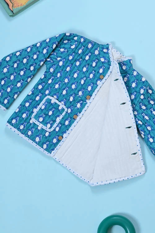 Poddar Exports Penguin Kids Quilted Jacket