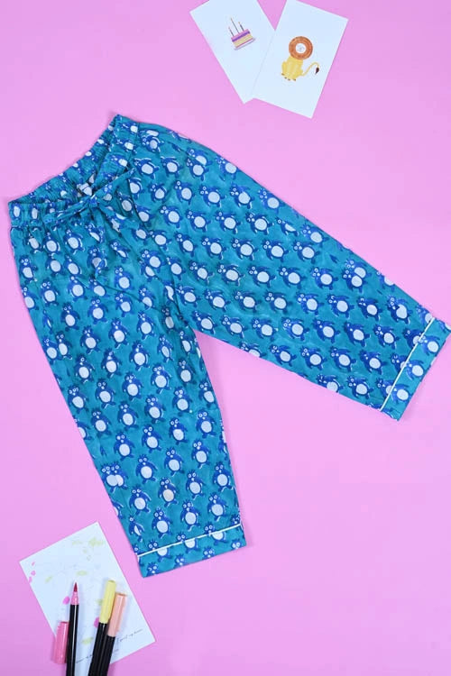 Poddar Exports Penguin Kids Cotton Night Suit Set