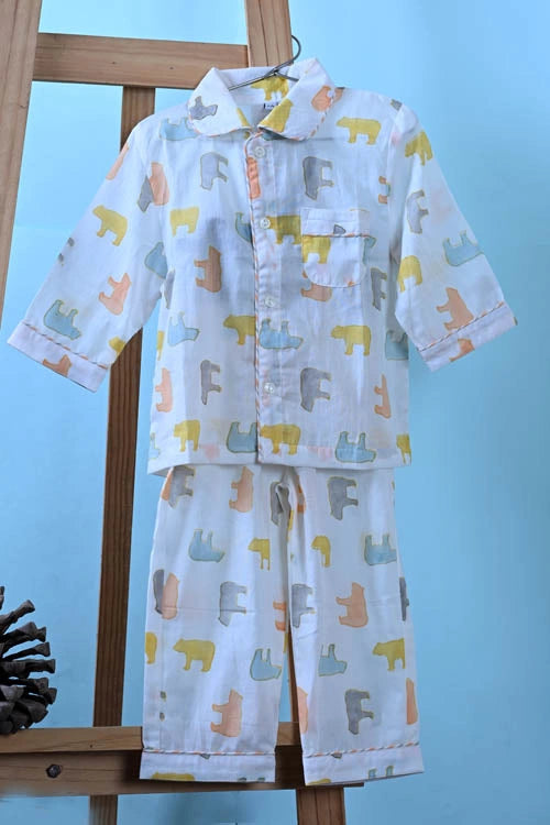Poddar Exports Panda Kids Cotton Night Suit Set