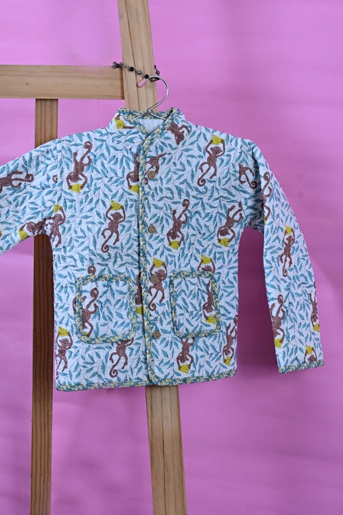Poddar Exports Monkey Kids Quilted Jacket