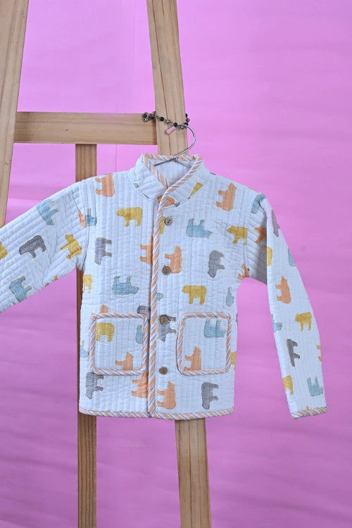 Poddar Exports Panda Kids Quilted Jacket