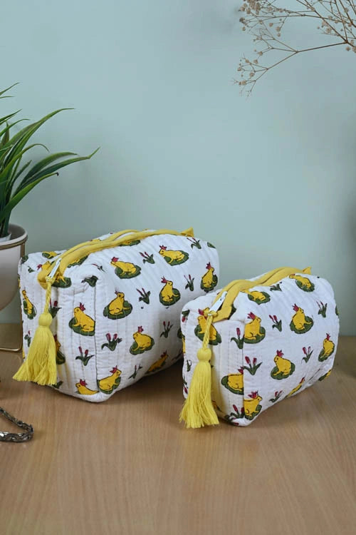 Poddar Exports Yellow Frog Multi Purpose Pouch