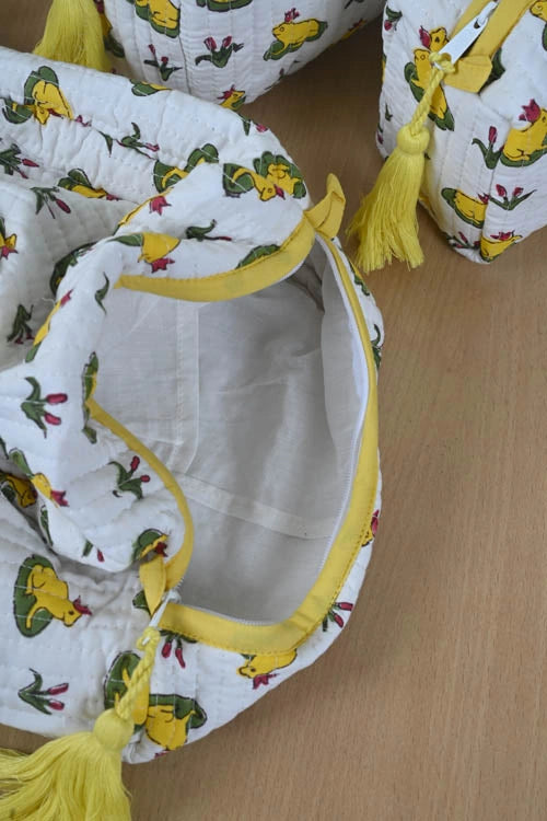 Poddar Exports Yellow Frog Multi Purpose Pouch