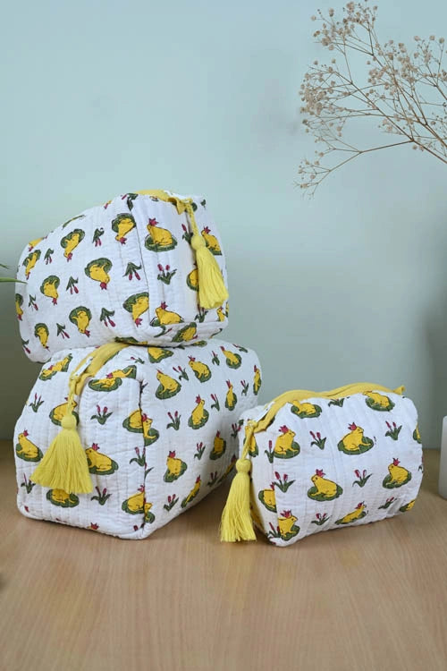 Poddar Exports Yellow Frog Multi Purpose Pouch