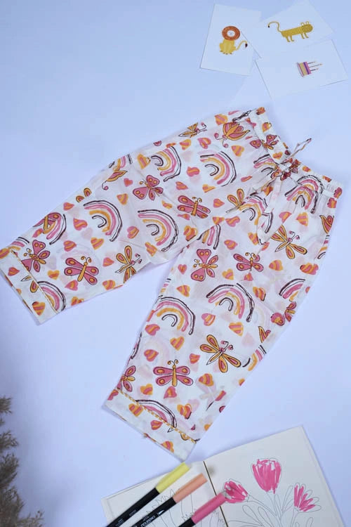 Poddar Exports Rainbow Kids Cotton Night Suit Set