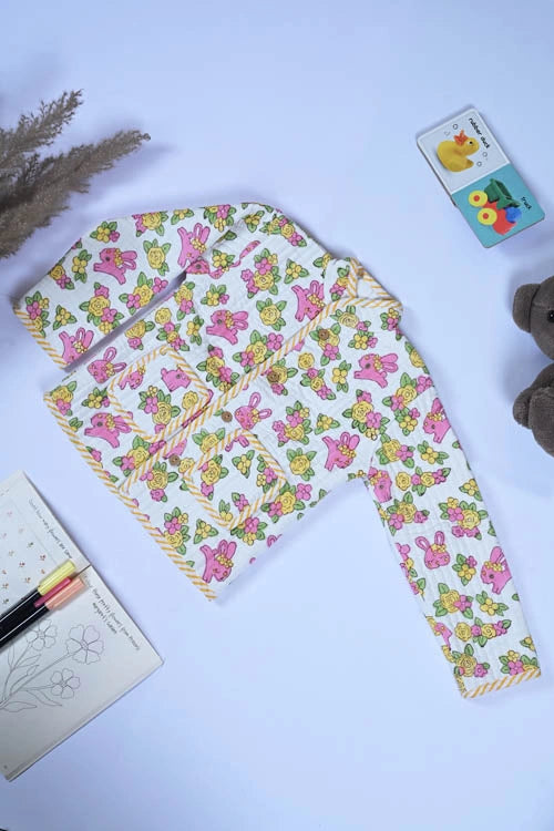 Poddar Exports Rabbit Kids Quilted Jacket