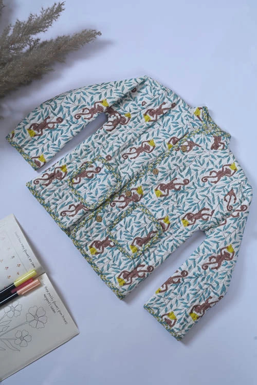 Poddar Exports Monkey Kids Quilted Jacket