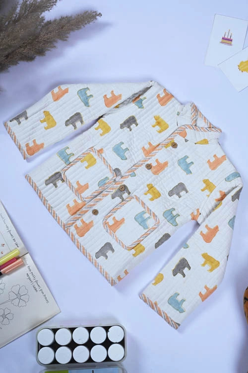 Poddar Exports Panda Kids Quilted Jacket