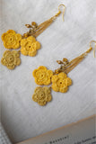 Samoolam Swing Earrings - Yellow Poppies