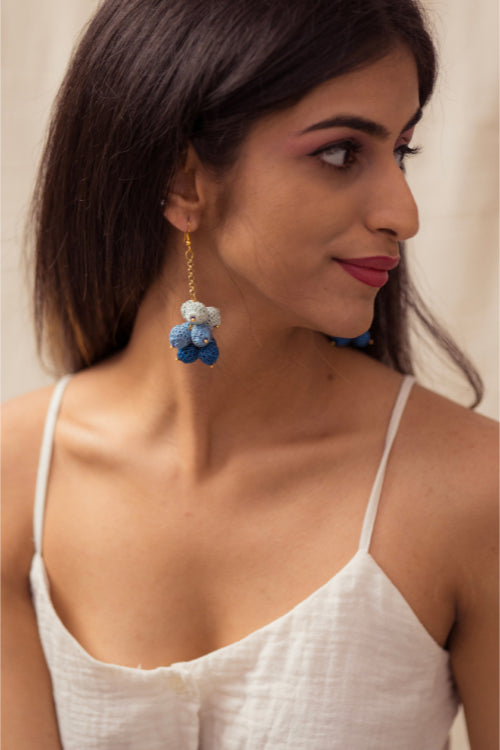 Samoolam Swing Earrings ~ Blue Ombre