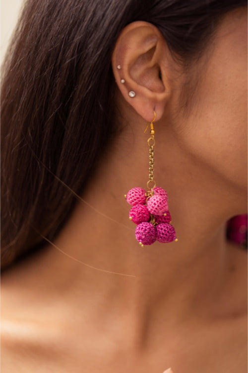 Samoolam Swing Earrings ~ Purple Ombre