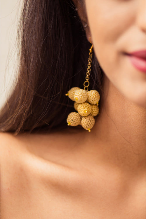 Samoolam Swing Earrings - Yellow Ombre