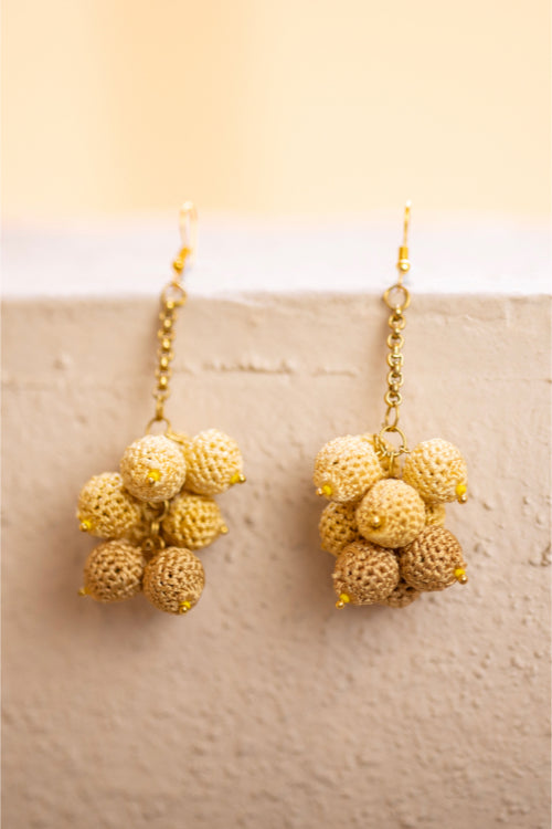 Samoolam Swing Earrings - Yellow Ombre