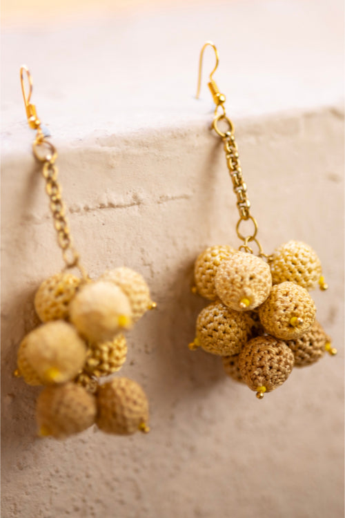 Samoolam Swing Earrings - Yellow Ombre