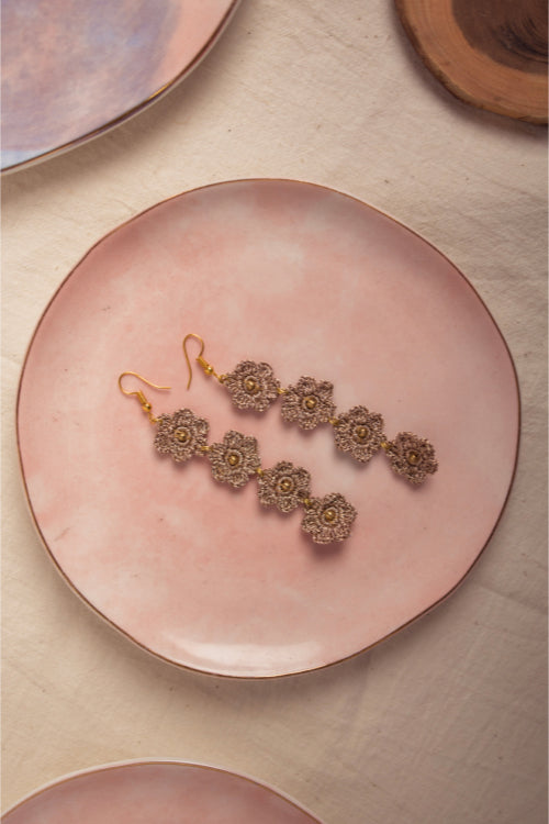 Samoolam Golden Daisies Danglers