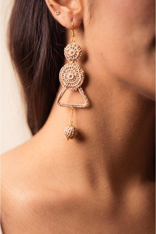 Samoolam Shimmer Layered Danglers