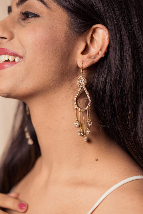 Samoolam Rain Drop Shimmer Earrings