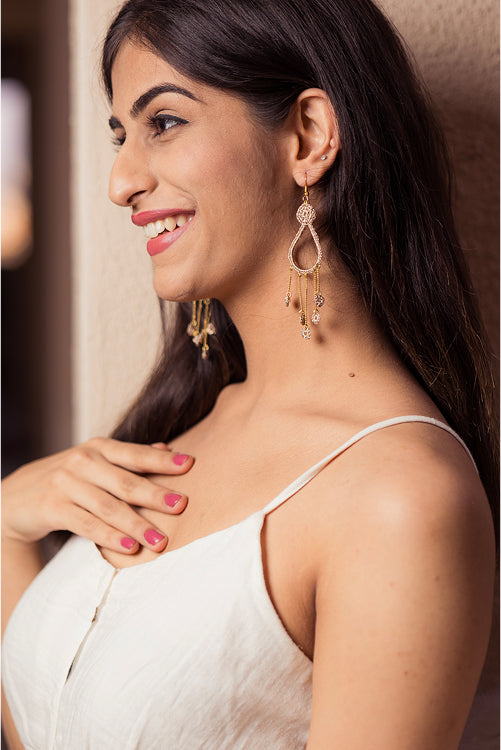 Samoolam Rain Drop Shimmer Earrings