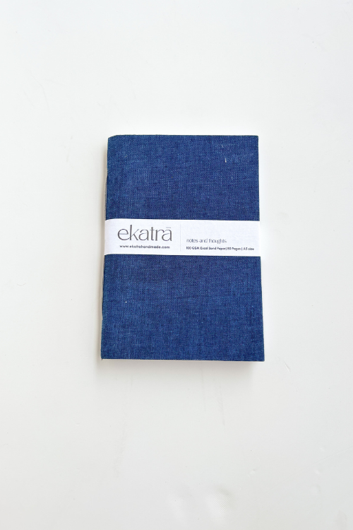 Ekatra A5 Handmade Journal - Solid Blue ( Set Of 2 )