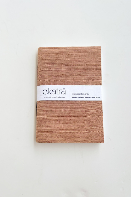 Ekatra A5 Handmade Journal - Solid Beige ( Set Of 2 )
