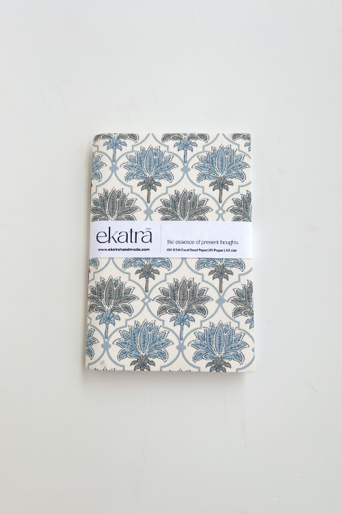Ekatra A5 Handmade Journal - Blue Lotus ( Set Of 2 )