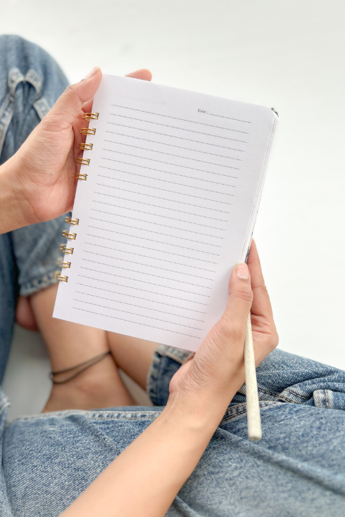 A5 Wire Bound Ruled Journal By Ekatra - Breige ( Set Of 2 )