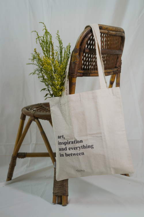 Ekatra Art Day Tote - Woven Cotton ( Set Of 2 )