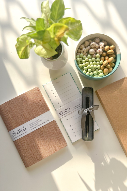 Sustainable Productivity Gift Hamper By Ekatra - Solid Beige