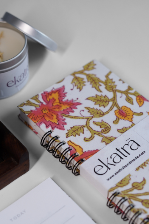 Ekatra To Do Spiral Pad - Pink Floral ( Set Of 3 )