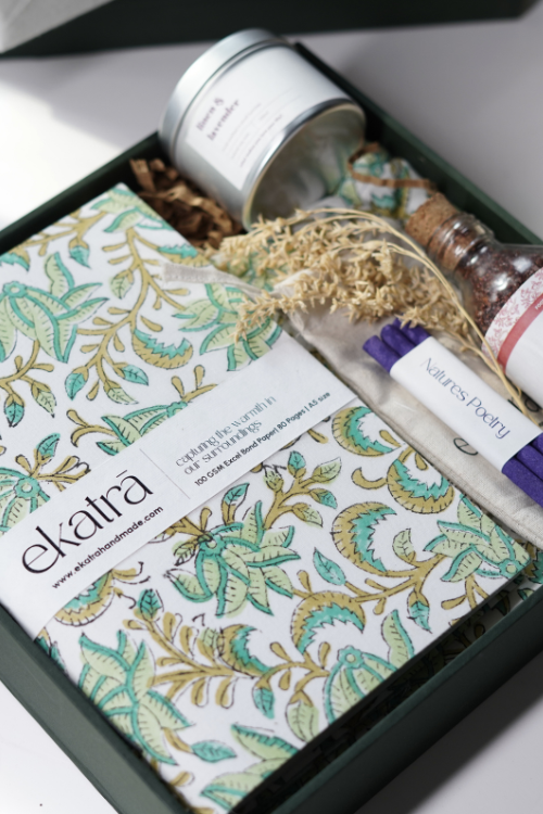 Ekatra The Ritual Collection - Limited Edit - Green Floral