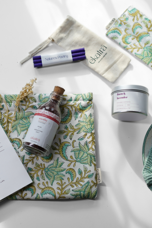 Ekatra The Ritual Collection - Limited Edit - Green Floral